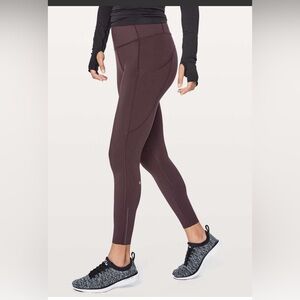 Lululemon Fast & Free 7/8 Tight II *Nulux 25" sz 8